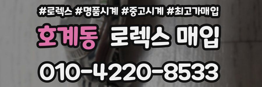 호계동 로렉스 매입