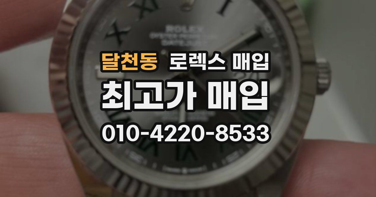 달천동 로렉스 매입