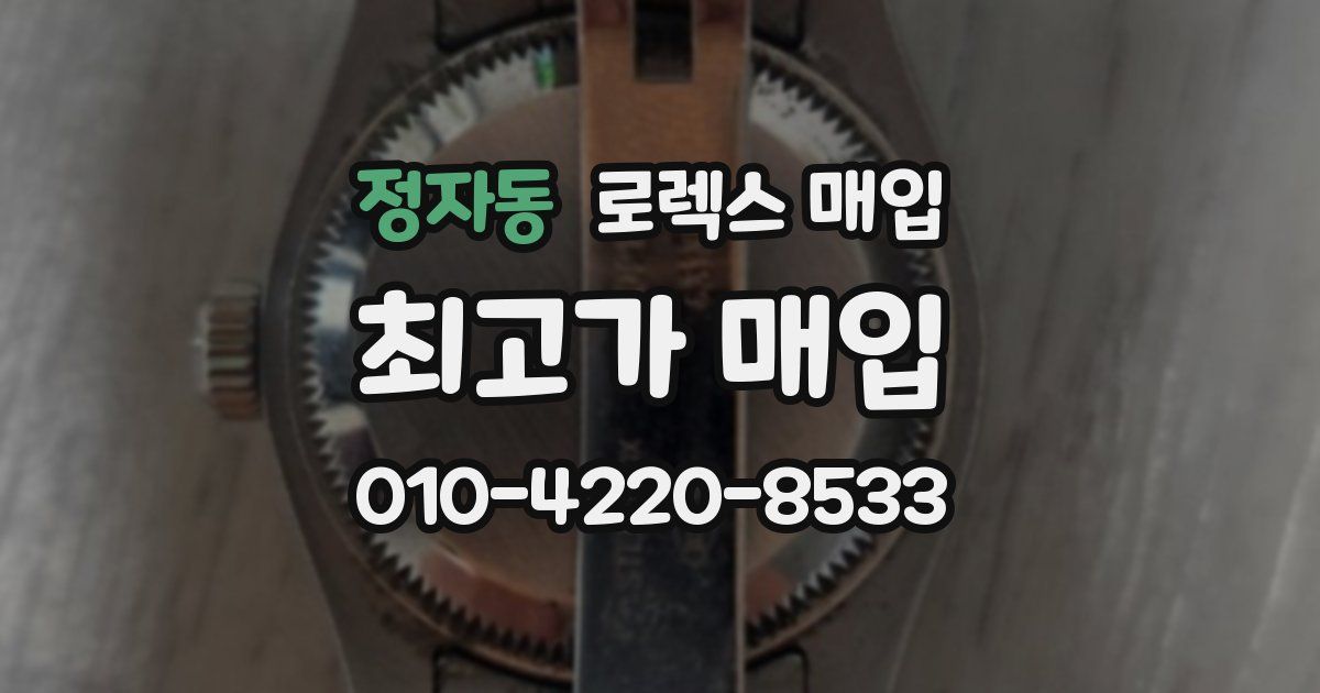 정자동 로렉스 매입