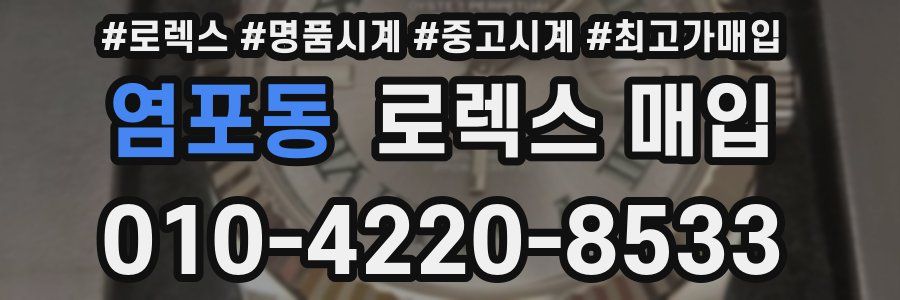 염포동 로렉스 매입