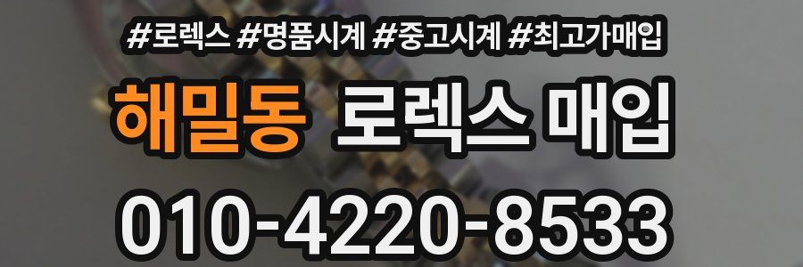 해밀동 로렉스 매입