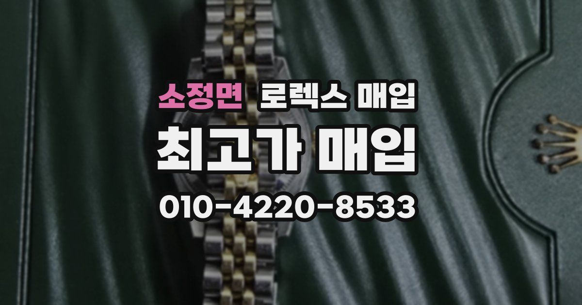 소정면 로렉스 매입