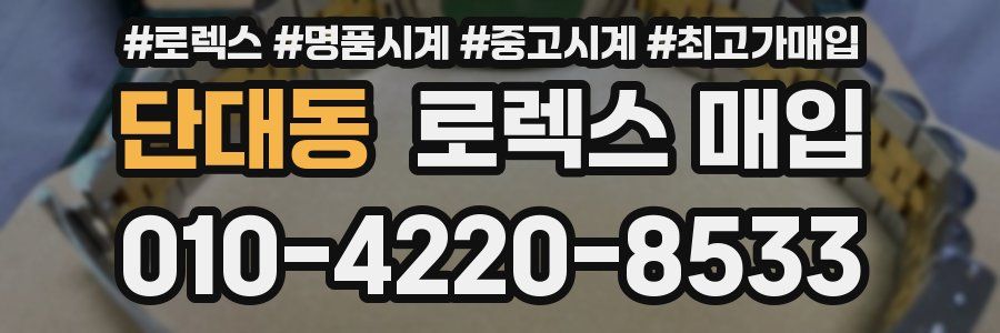 단대동 로렉스 매입