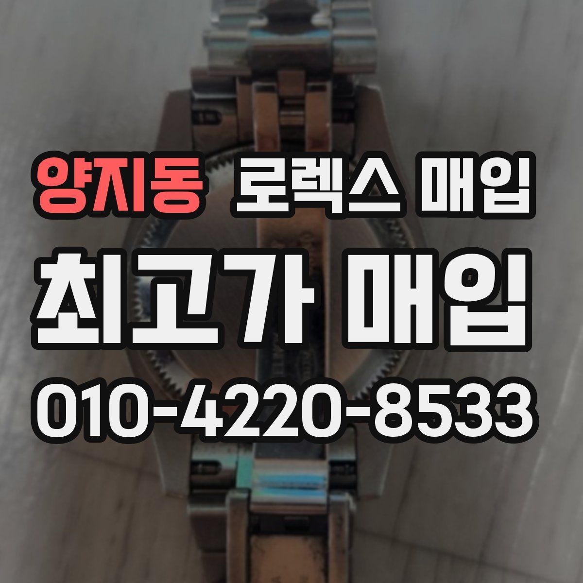 양지동 로렉스 매입