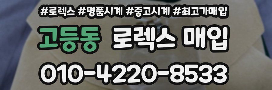 고등동 로렉스 매입