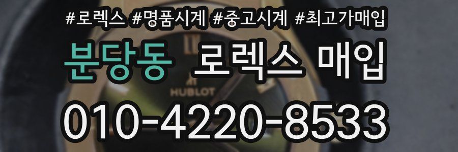 분당동 로렉스 매입