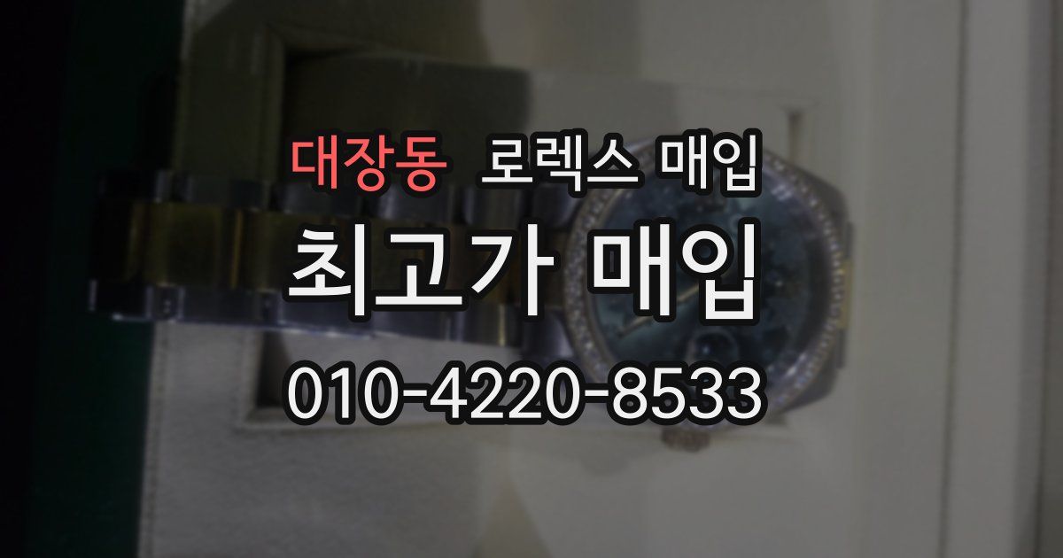 대장동 로렉스 매입