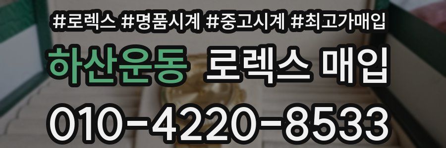 하산운동 로렉스 매입