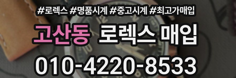 고산동 로렉스 매입