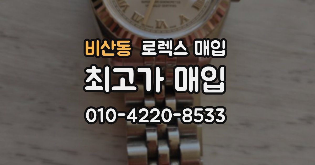 비산동 로렉스 매입