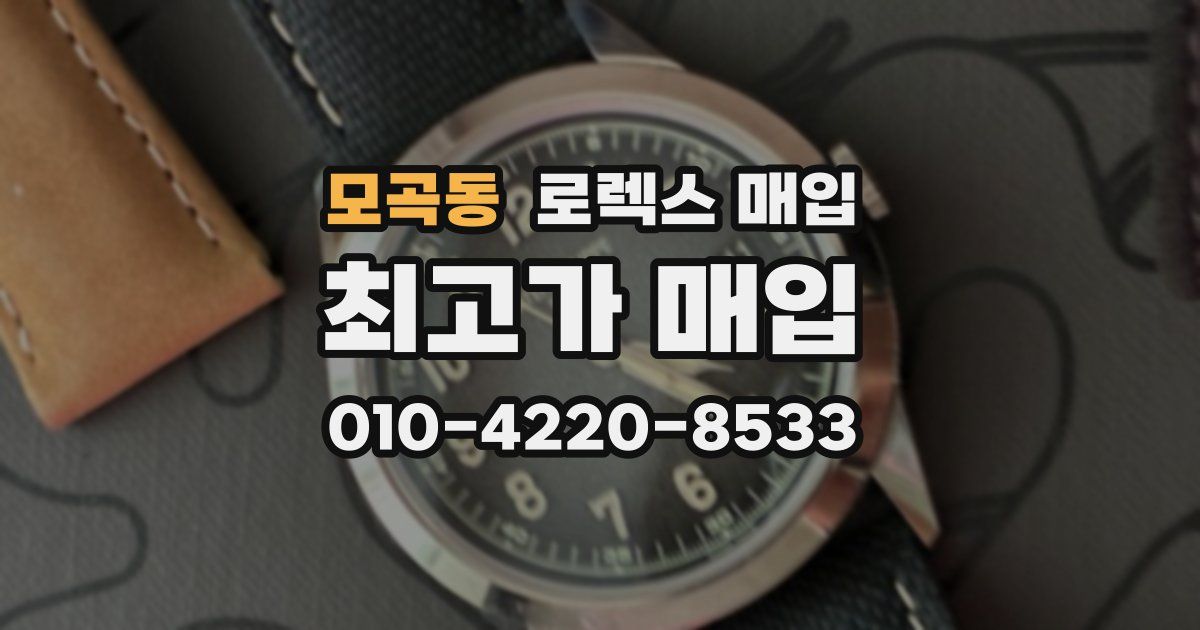 모곡동 로렉스 매입