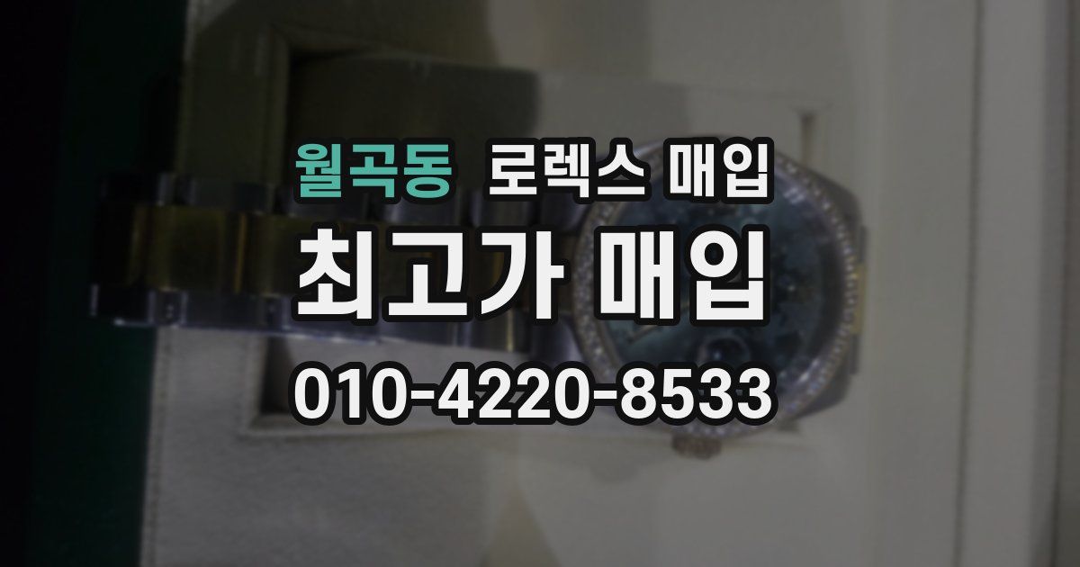 월곡동 로렉스 매입