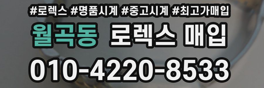 월곡동 로렉스 매입