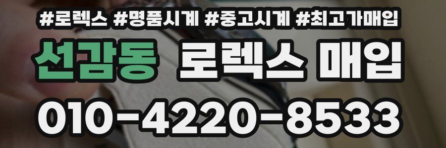 선감동 로렉스 매입