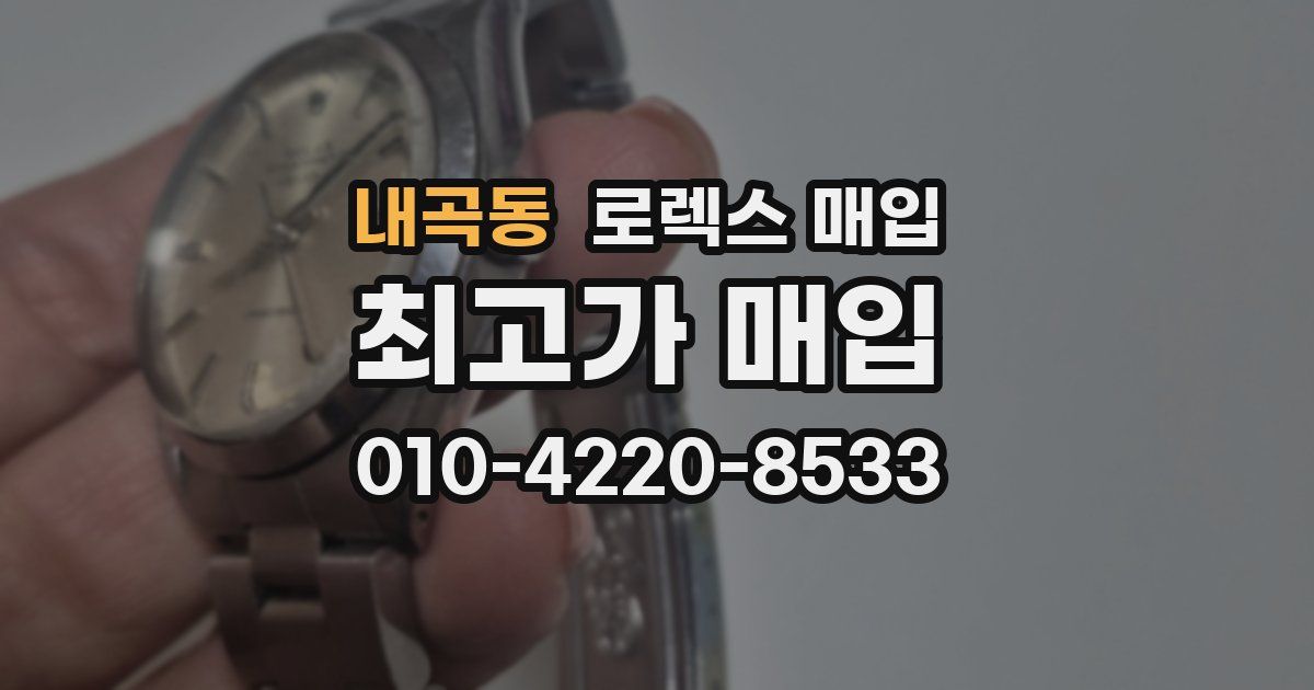 내곡동 로렉스 매입