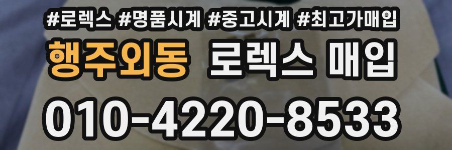 행주외동 로렉스 매입