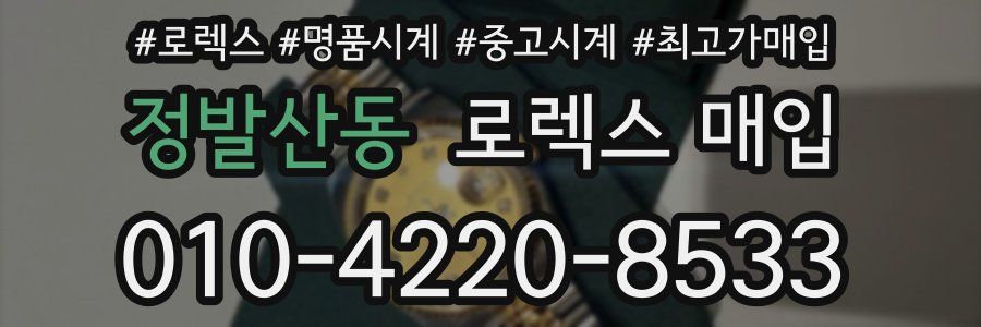정발산동 로렉스 매입