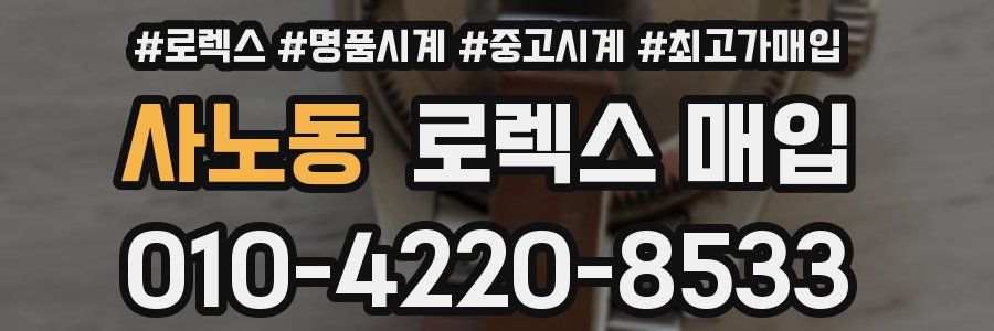 사노동 로렉스 매입
