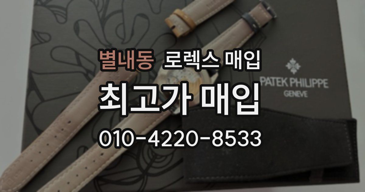 별내동 로렉스 매입