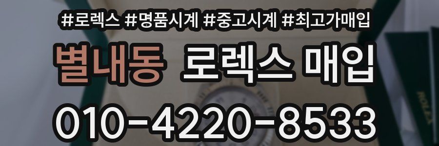 별내동 로렉스 매입