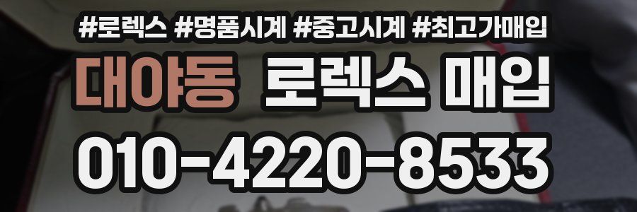 대야동 로렉스 매입