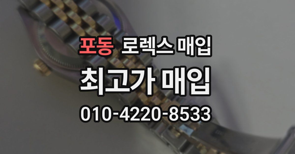 포동 로렉스 매입