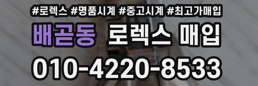 배곧동 로렉스 매입