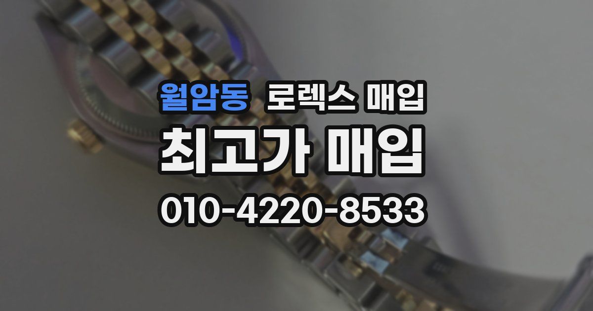 월암동 로렉스 매입
