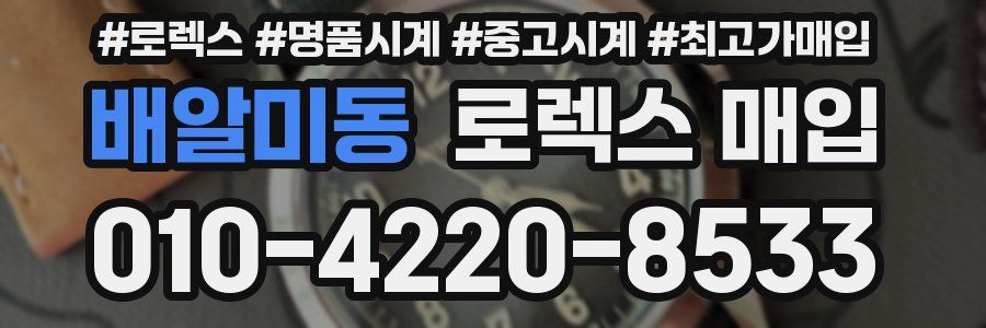 배알미동 로렉스 매입