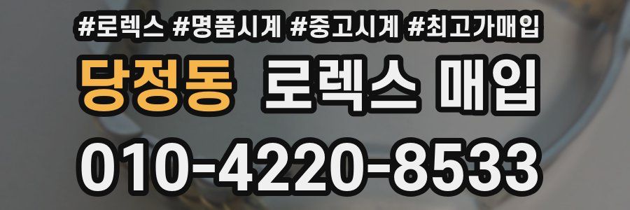 당정동 로렉스 매입