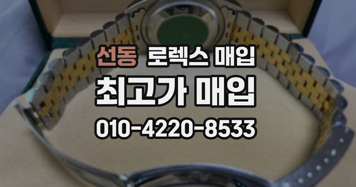 선동 로렉스 매입