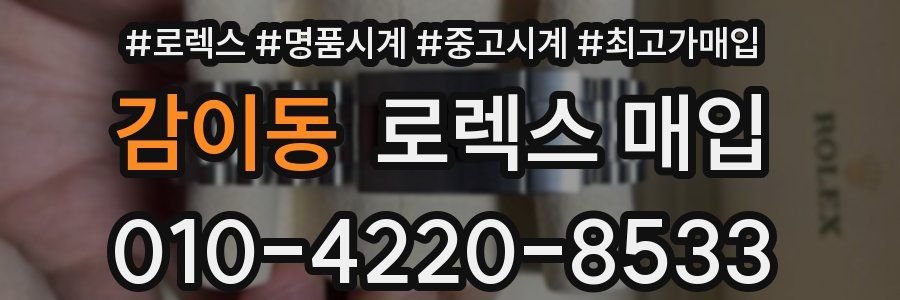 감이동 로렉스 매입