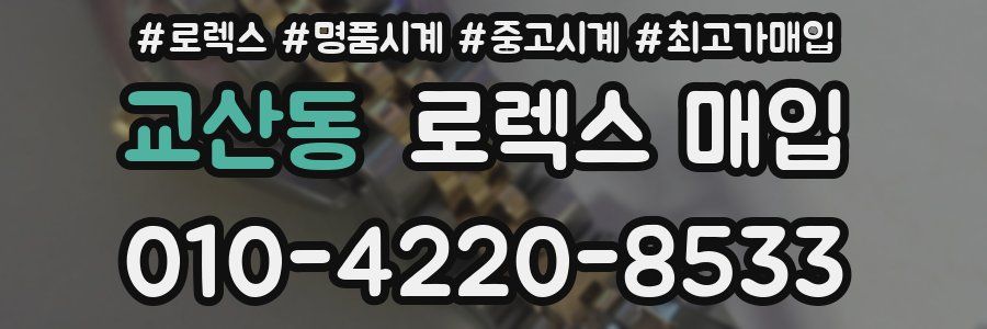 교산동 로렉스 매입