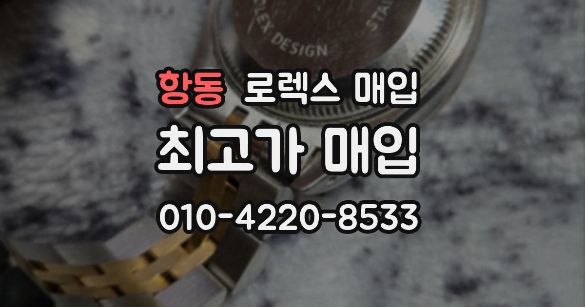 항동 로렉스 매입