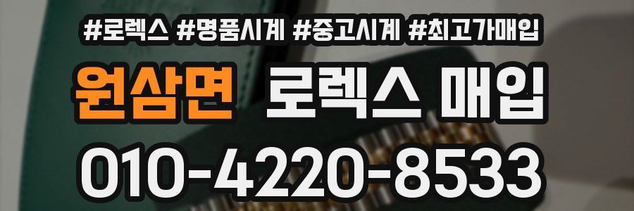 원삼면 로렉스 매입