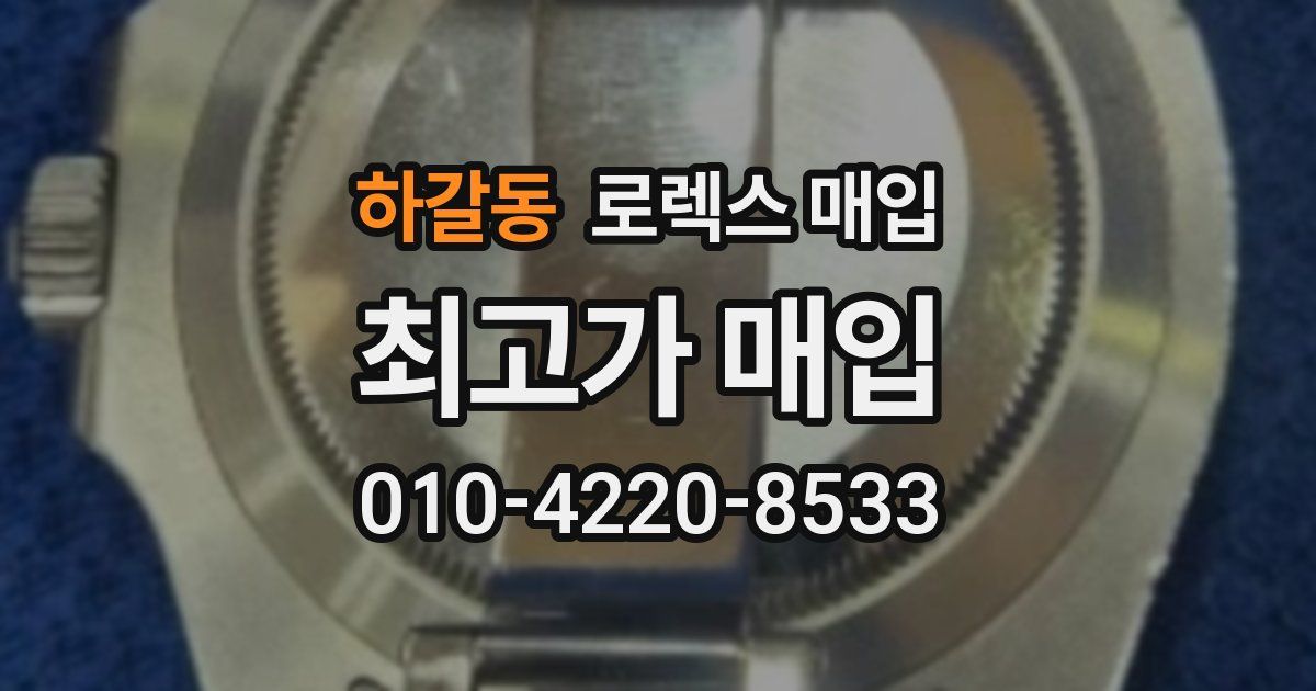 하갈동 로렉스 매입