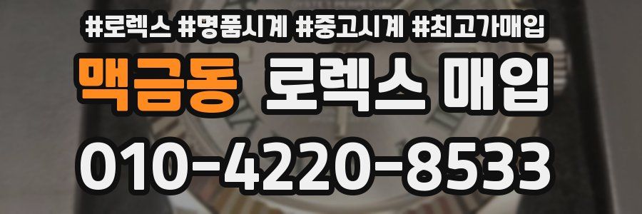 맥금동 로렉스 매입
