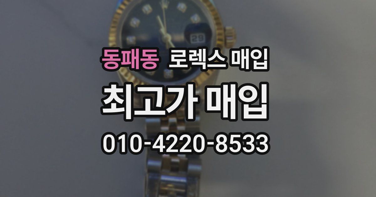동패동 로렉스 매입