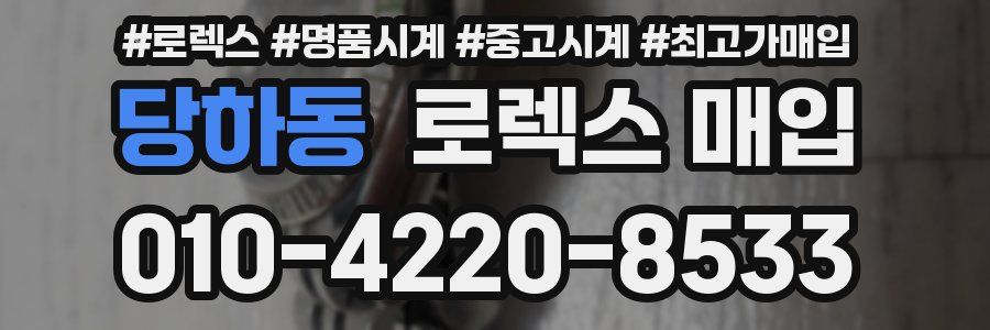 당하동 로렉스 매입