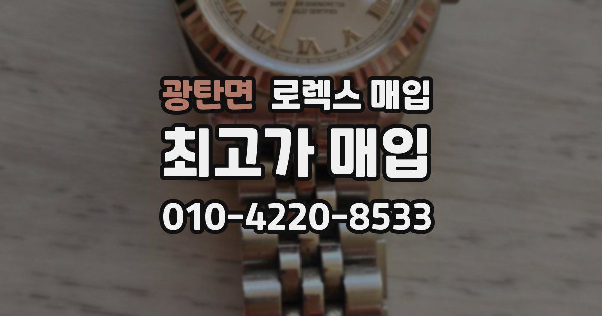 광탄면 로렉스 매입