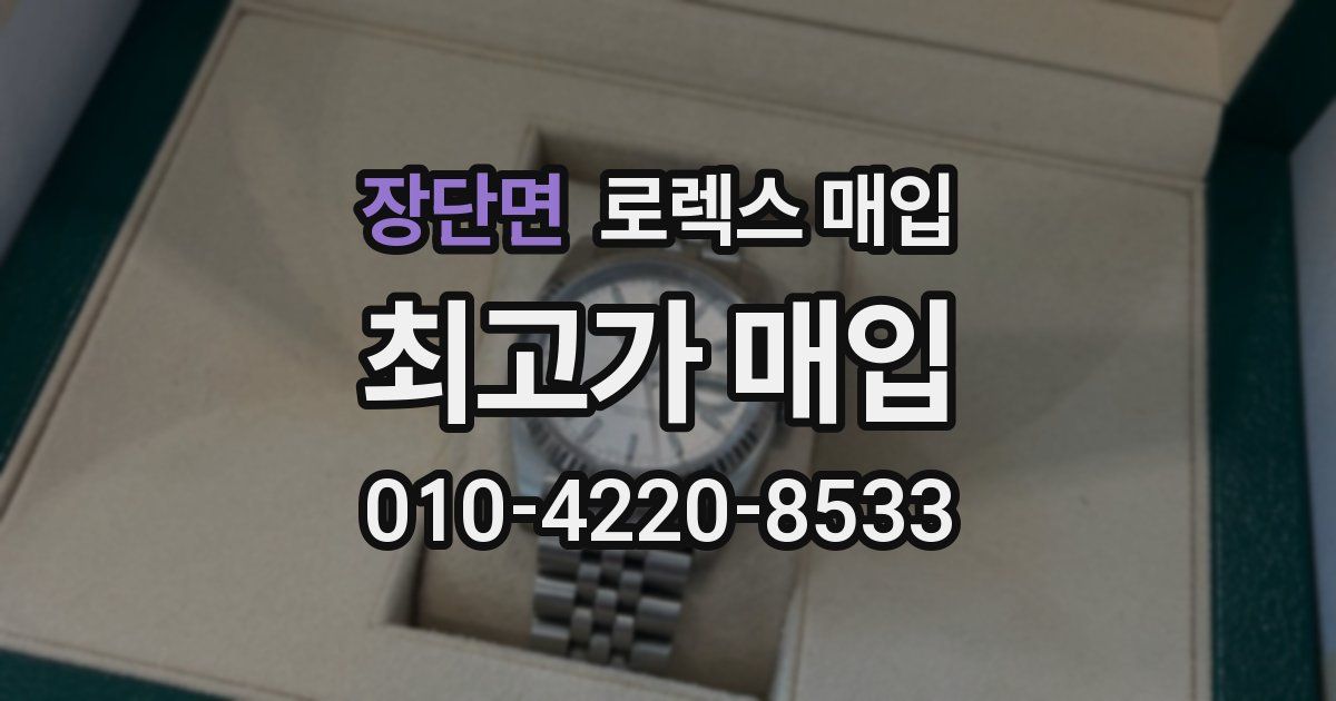 장단면 로렉스 매입