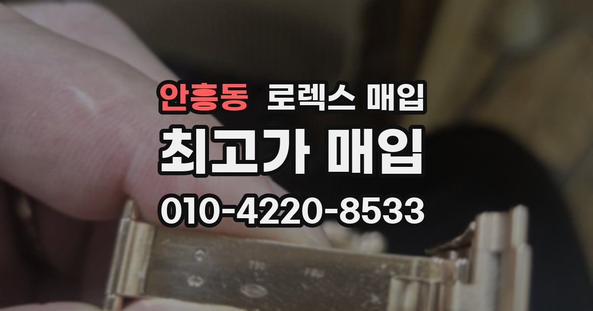 안흥동 로렉스 매입