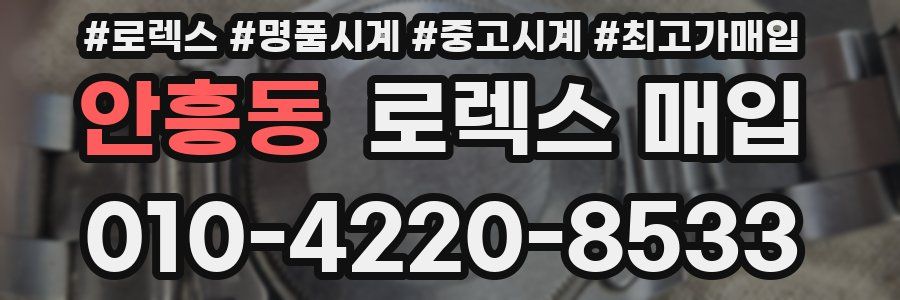 안흥동 로렉스 매입