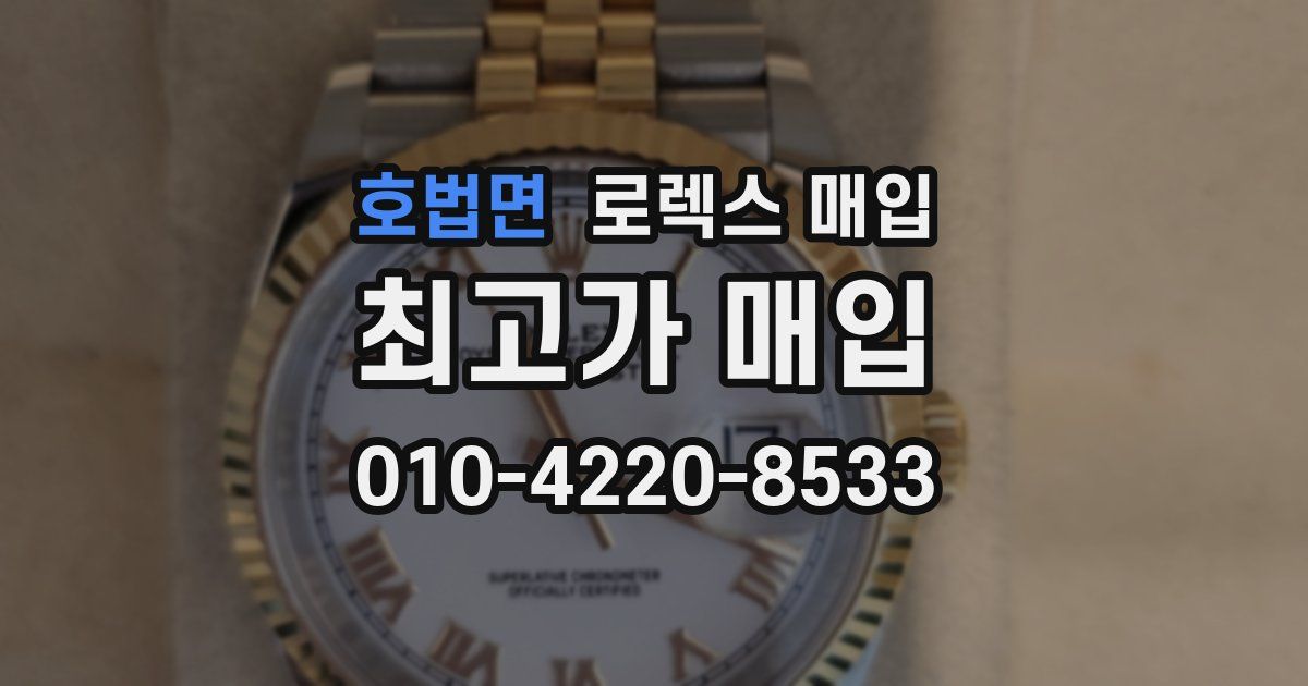 호법면 로렉스 매입