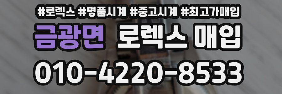 금광면 로렉스 매입