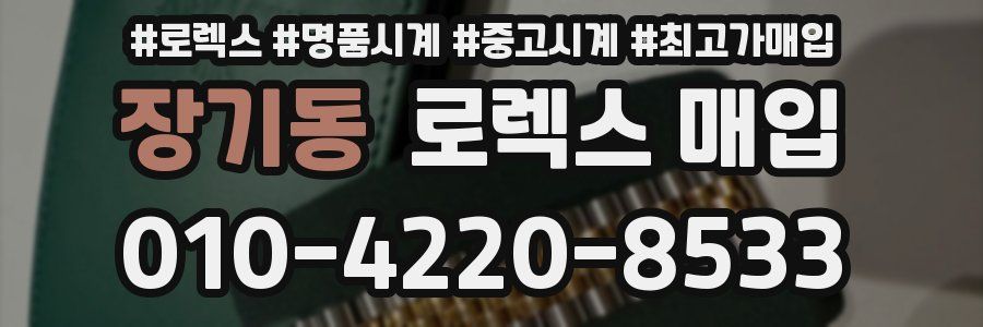 장기동 로렉스 매입