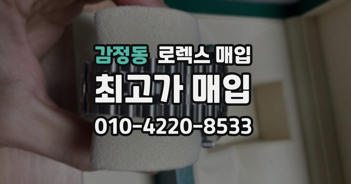 감정동 로렉스 매입