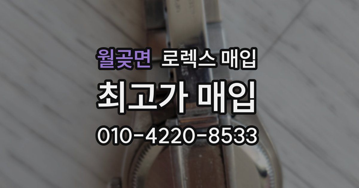 월곶면 로렉스 매입
