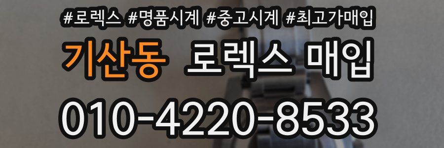 기산동 로렉스 매입