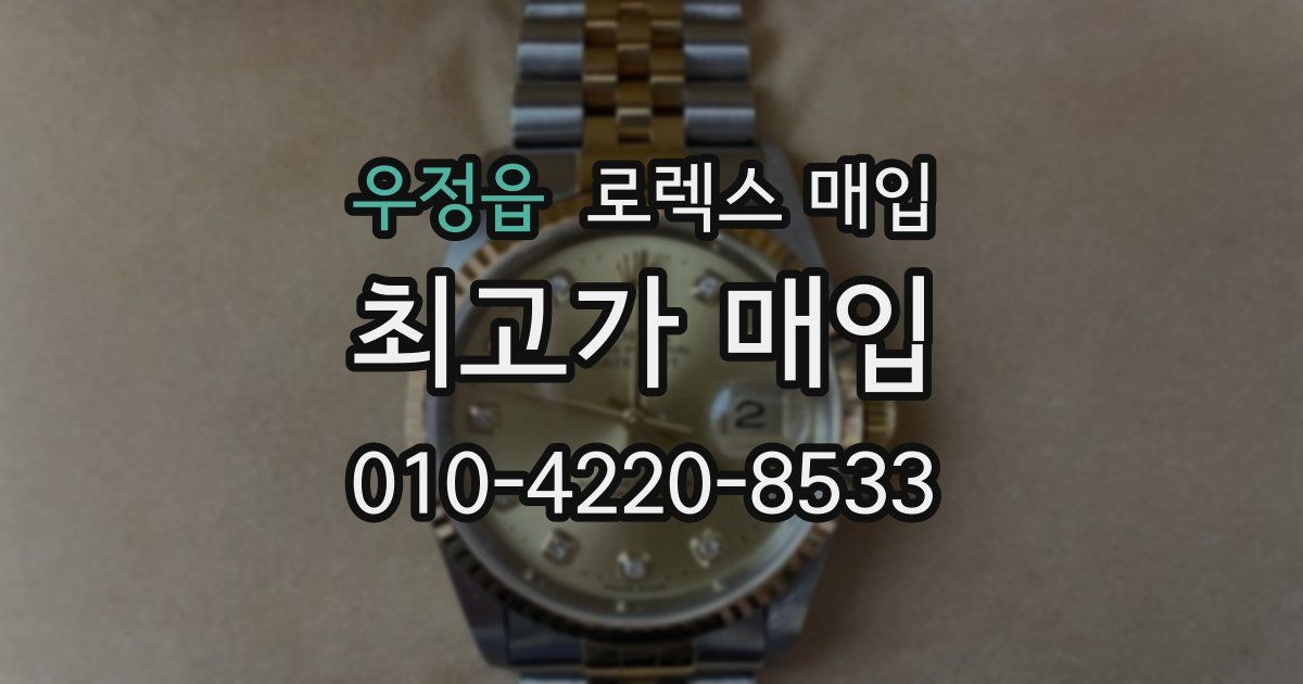 우정읍 로렉스 매입